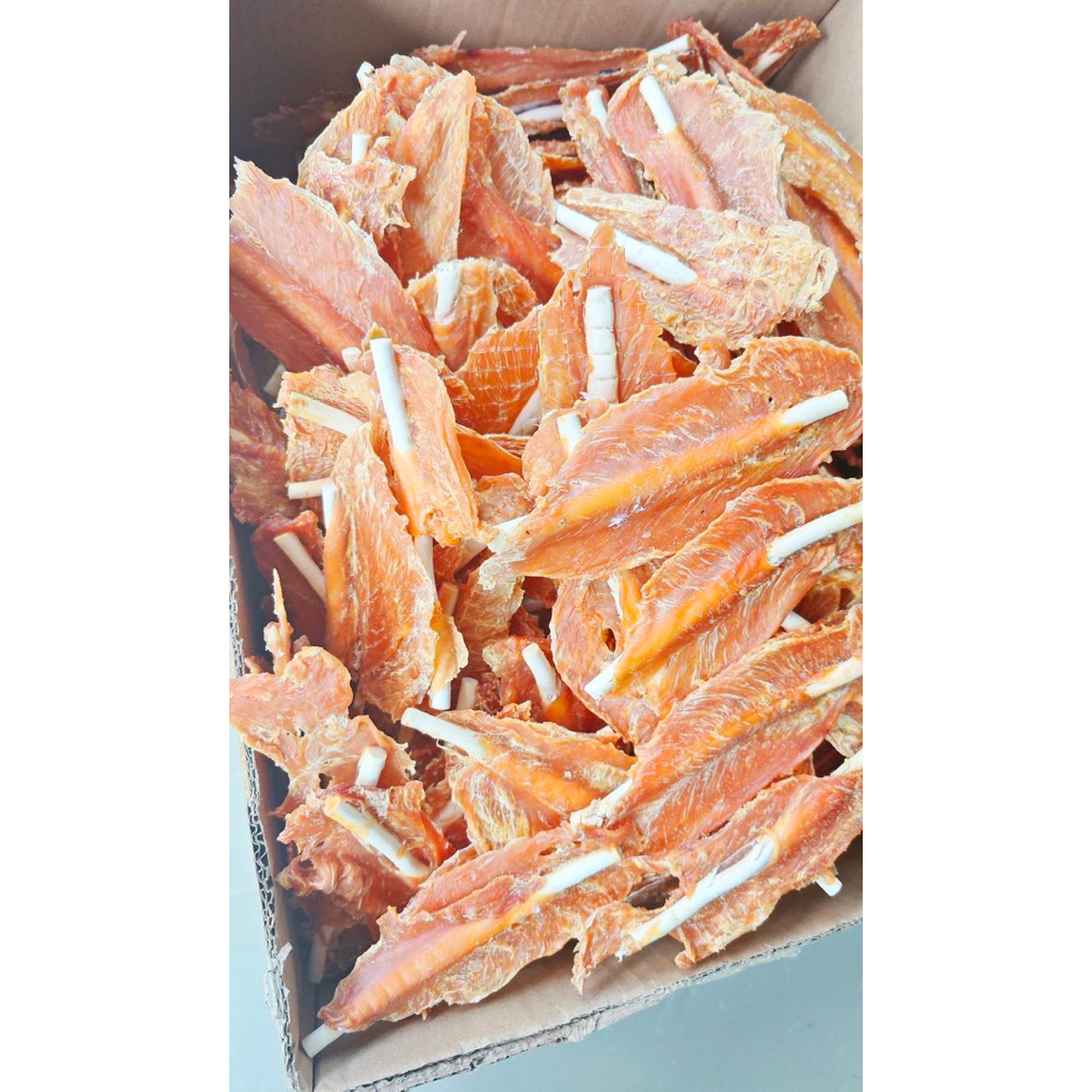 พร้อมส่ง ไก่อบแห้ง เสียบแท่งครันชี่ ขนาด 500 กรัม
