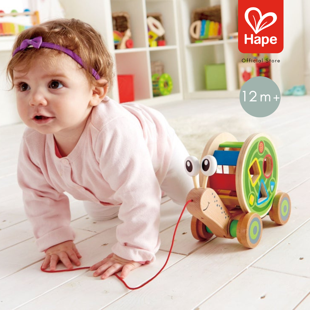 Hape - Walk-A-Long Snail ของเล่นลากจูงหอยทาก 12M+ รูปที่ 4