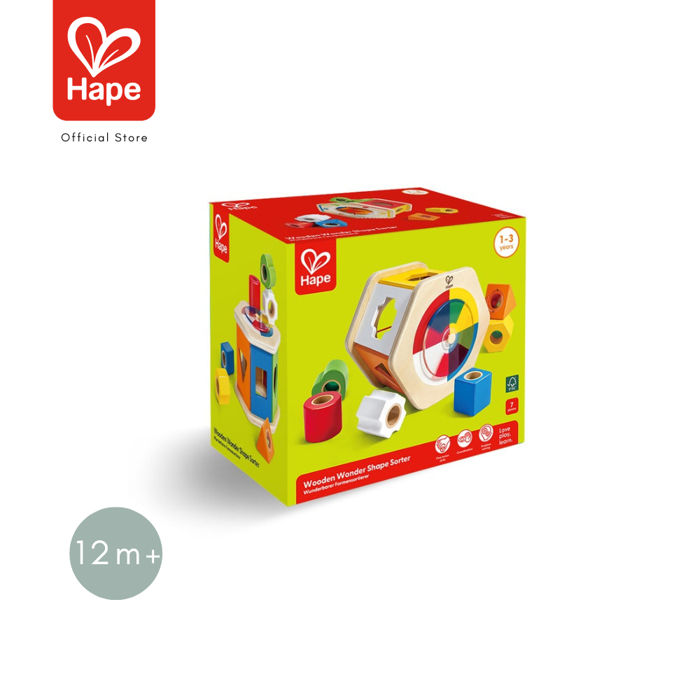 Hape - Wooden Wonder Shape Sorter บล็อกแปดเหลี่ยม 12M+ รูปที่ 8
