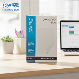 Bantex แผ่นเคลือบ A3 A4 บรรจุ 100 แผ่น 60/75/80/100/125 mic กระดาษเคลือบ กันน้ำ Laminating film