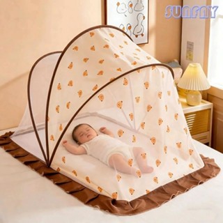 sunfay มุ้งกันยุงสำหรับเด็กมีม่านบังแสง มุ้งพับได้ มีที่บังแ…