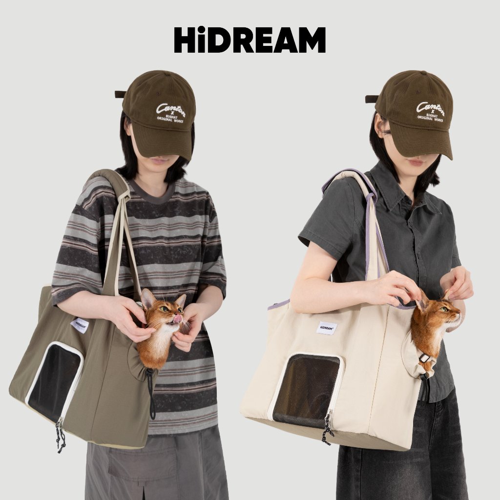 [ส่งด่วน] HiDREAM กระเป๋าสัตว์เลี้ยงสะพายข้าง Pet Carrier Bag น้ำหนักเบา ระบายอากาศดี พกพาง่าย