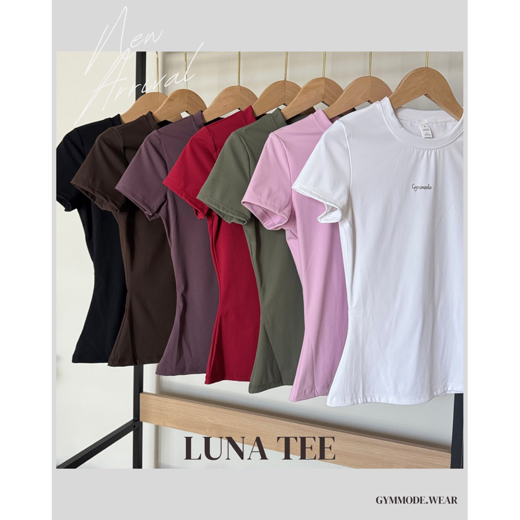 Gymmode- Luna tee เสื้อยืดใส่อออกกำลังกายกระชับเก็บสัดส่วน