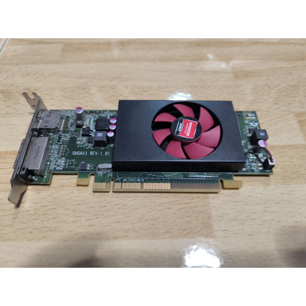 การ์ดเล็ก AMD Radeon HD8490 1 gb OUGA11 C553 0W42M3 DisplayPort DVI-I PCI-e Low Profile Card