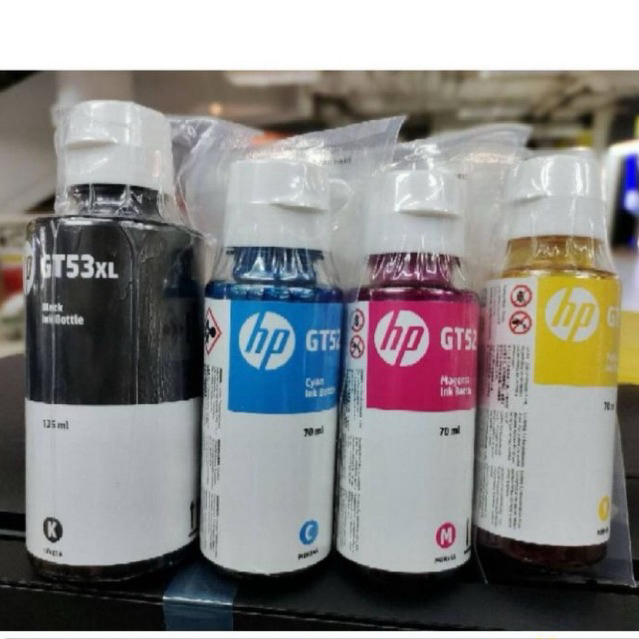 หมึกเติม HP GT53XL BK / GT52 C,M,Y  ของแท้ 100% ** ไม่มีกล่อง **