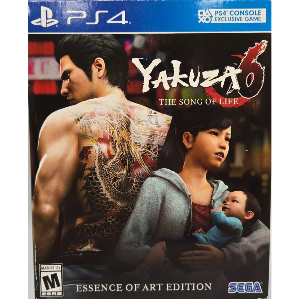 Yakuza 6 The Song of Life [Essence of Art Ed.] วิดีโอเกม PS4 โซนสหรัฐอเมริกา