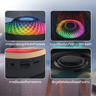 PAE-690 ลำโพงบลูทูธ ลำโพงพกพา ลำโพงไร้สาย ลำโพง มีไฟLED