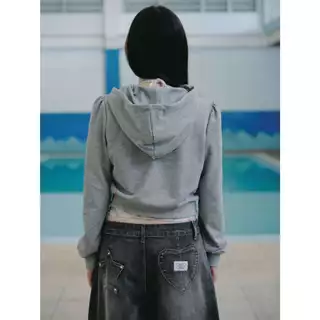 (พร้อมส่ง โค้ด 30% Maz 1,000) STYLIST x Brinkkty - Sweaters/Hoodies -Wendy 002 - ฮู้ดดี้เทคนิค patchwork
