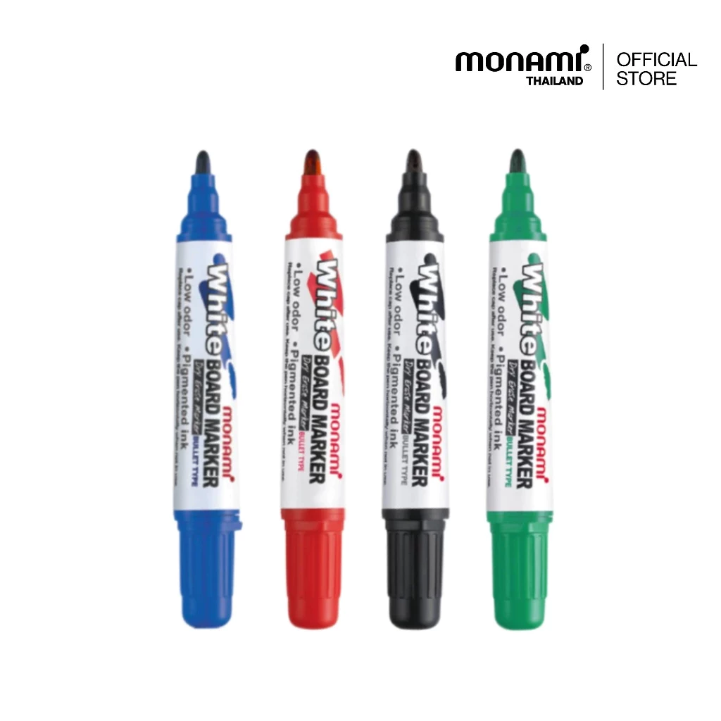 Monami White Board Marker BM-500S ปากกาไวท์บอร์ด BM-500S หัวกลม (ด้ามเดี่ยว)