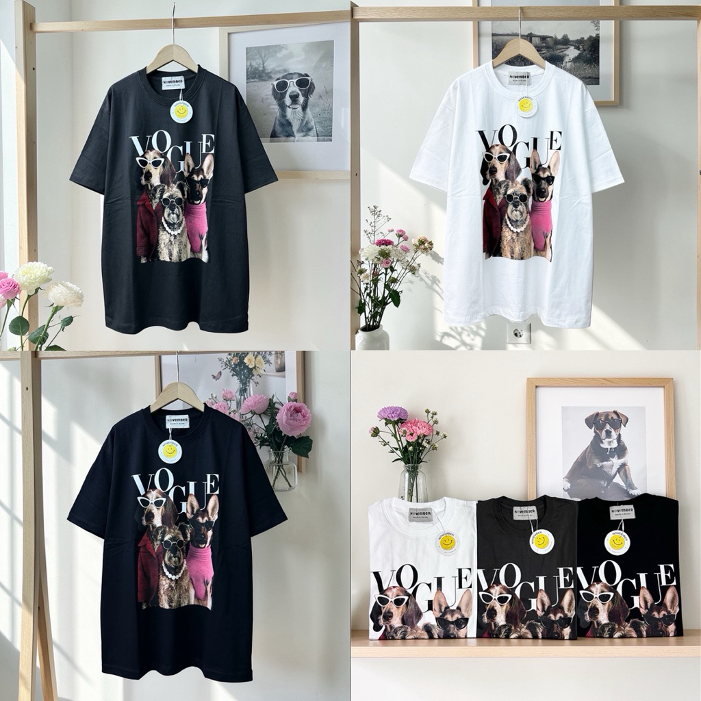 STF_SHOP เสื้อยืด แขนสั้น คอกลม อก44-46ยาว29 งานคอป้าย สกรีนลายสมาย งานfree size ลายUnisexใส่ได้ทั้งหญิง-ชาย