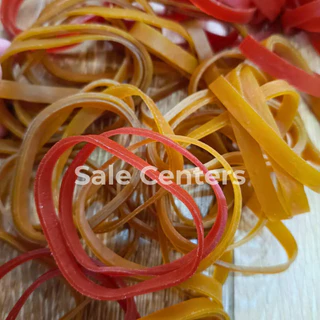 หนังยาง หนังยางแก้ว หนา 6 มิลx ขนาดวง 5 cm (50 & 200 g.) คุณภาพดีมาก ยางรัดของ ทนทาน ยืดหยุ่นดี rubber band (TT)