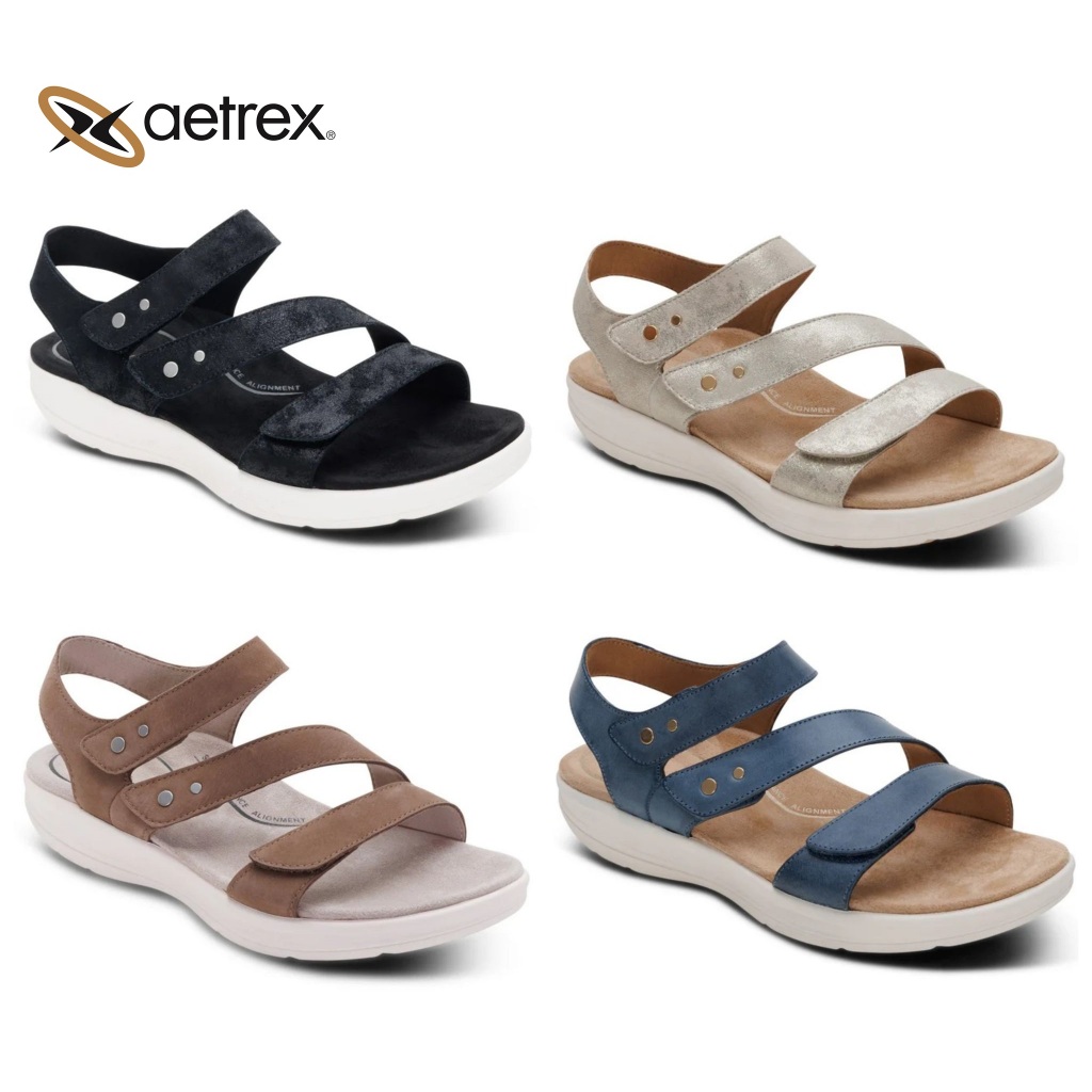 รองเท้าเพื่อสุขภาพ Aetrex รัดส้นปรับสายได้ รุ่น :SAVANNAH  EN2000-4-5-8