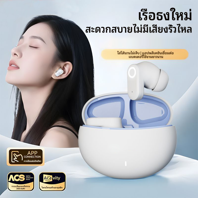 GIONEE J16C 【รุ่นอัปเกรด】 บลูทูธ 6.0 หูฟังไร้สาย ENC ปรับเสียงรบกวนในการโทร Hi-Fi คุณภาพเสียง แบต์คงอยู่นาน การโทรคมชัด รูปที่ 5