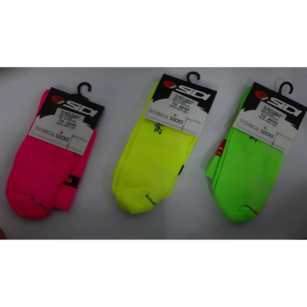 ถุงเท้าปั่นจักรยาน SIDI COLOR SOCKS กระชับ นุ่มสบาย ระบายร้อนไว