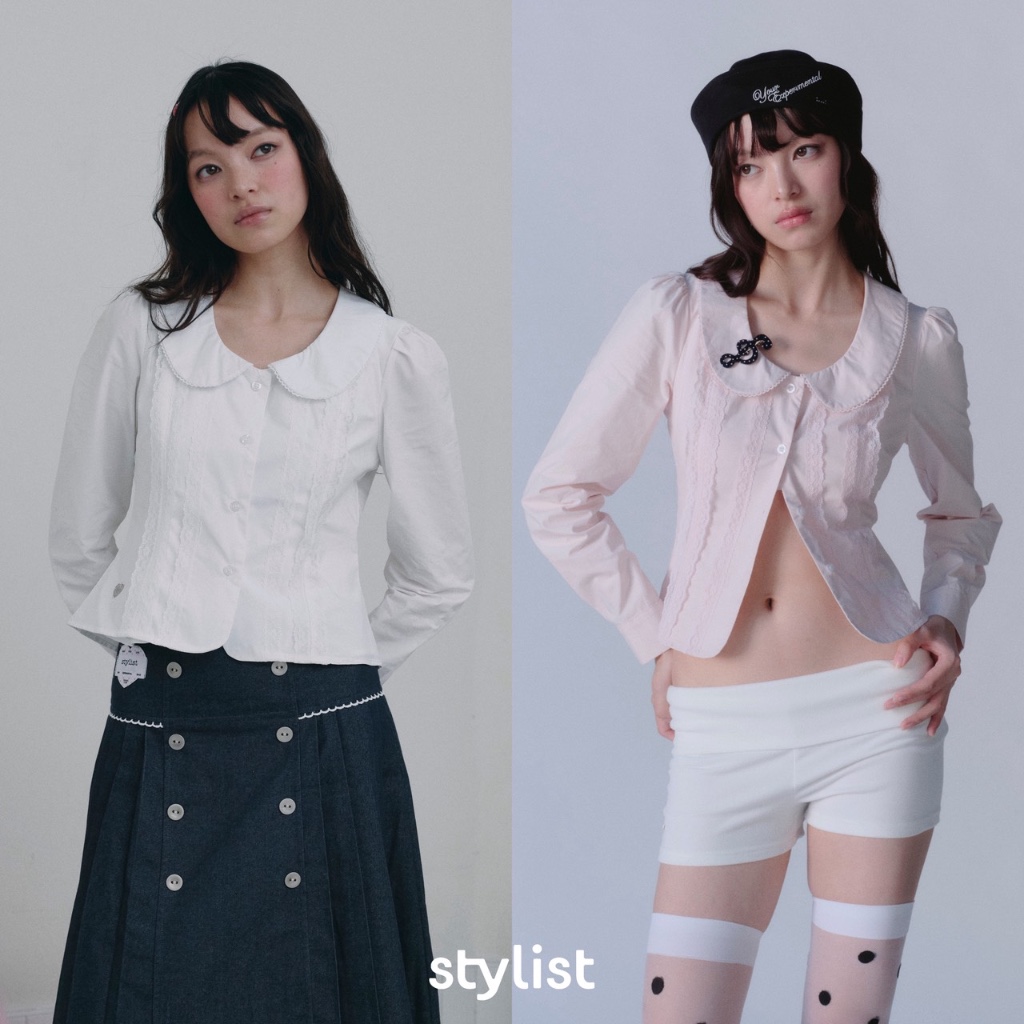 STYLIST x Brinkkty - Shirts-Breezy-004  - เสื้อเชิ้ตแขนยาวคอบัว