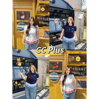 CiCi Plus+(T1116) เสื้อตัวยาวผ้าเรยอน ปักโบว์ลายสก๊อต ดีเทลเ…
