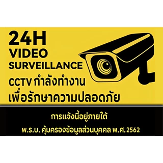(แผ่นอะคริลิค) กล้องวงจรปิด CCTV 24