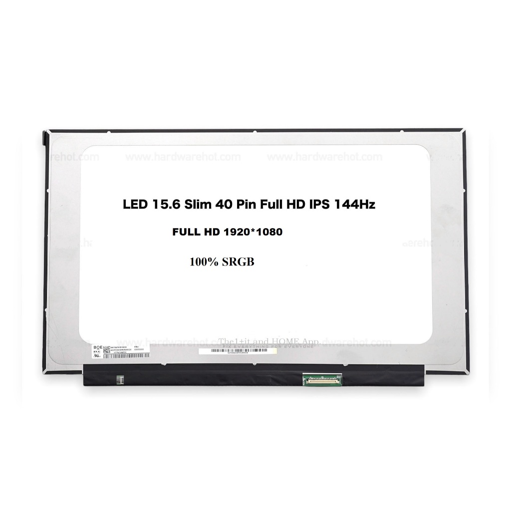 จอโน๊ตบุ๊ค LED 15.6 นิ้ว SLIM FULL HD 1920*1080 IPS 144HZ 40 PIN  PART: NE156FHM-NX6