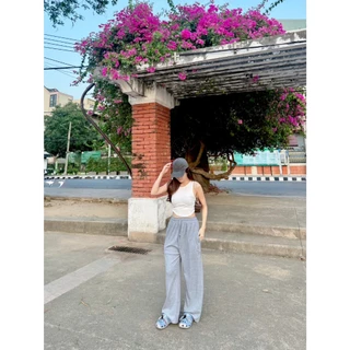 Jarika.shop - กางเกงขายาว ผ้าร่องเอวสม็อค รุ่น CLOUDY ( คลาวดี้ ) ( งานป้าย.. Jarika )