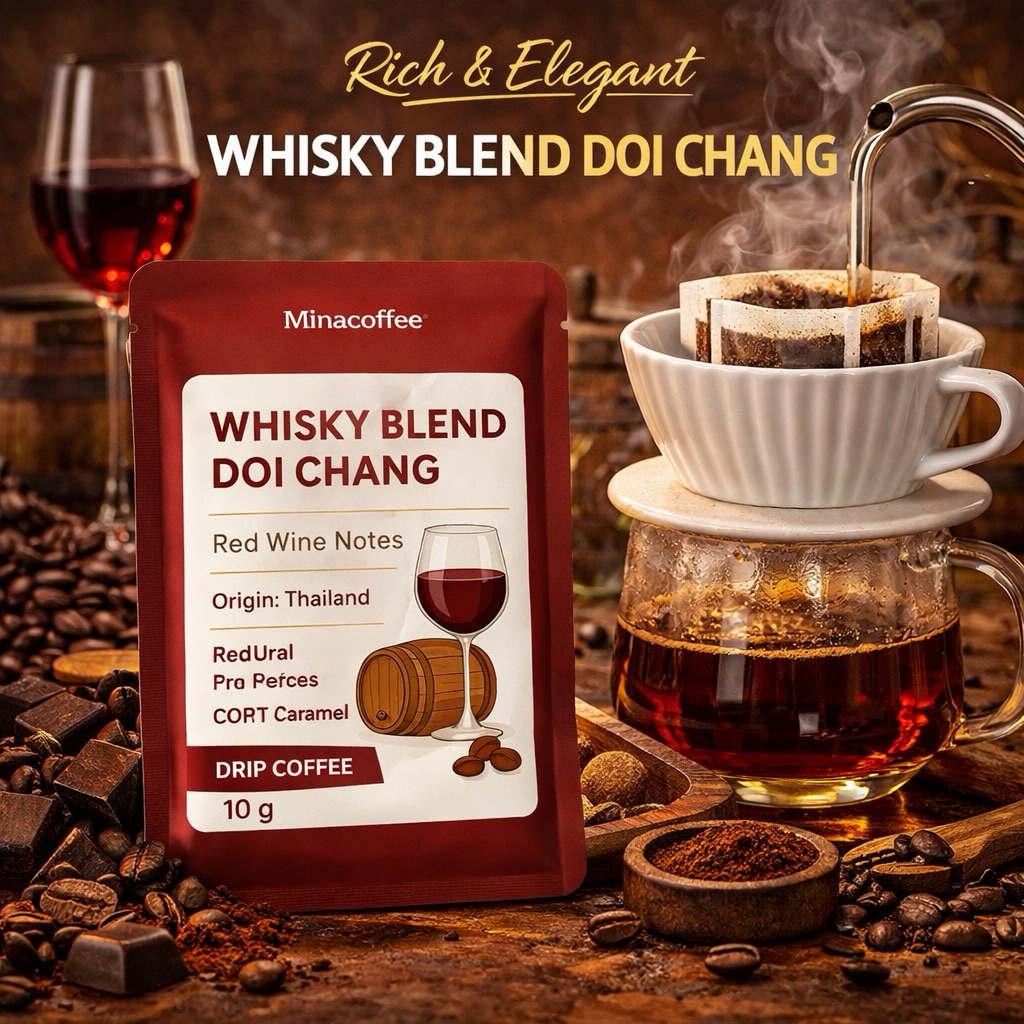 Winey Drip Coffee กาแฟดริปแบบซอง 10g | กลิ่นไวน์แดงและเบอร์รี่