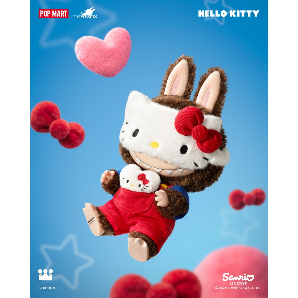 (พร้อมส่ง) THE MONSTERS × HELLO KITTY-Vinyl Plush Doll ราคา ถูกที่สุด ดีลบีเคเค แกลเลอรีภาพที่ 4