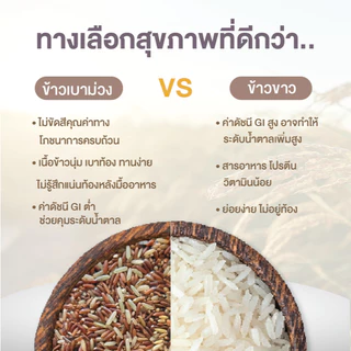 เซตสุขภาพดี ไม่อ่อนล้า ข้าวสังข์หยด + ข้าวเบายอดม่วง ปลอดสาร ข้าวเพื่อสุขภาพ เกรดพรีเมี่ยม - แบรนด์บีทร้า