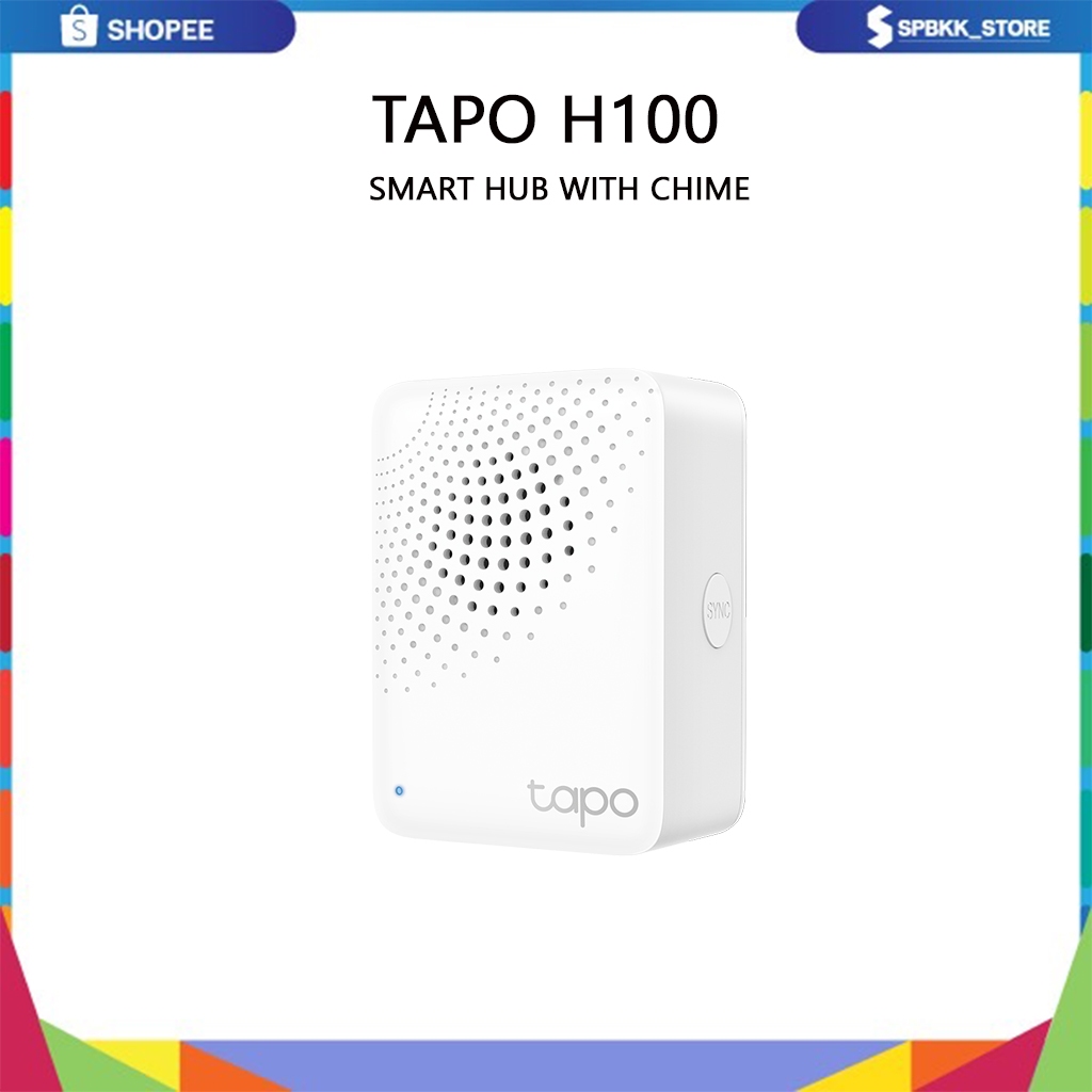 TP-Link TAPO H100 Smart HUB WITH Chime ฮับต่ออุปกรณ์ต่างๆของ TAPO เชื่อมต่อสูงสุด 64 อุปกรณ์
