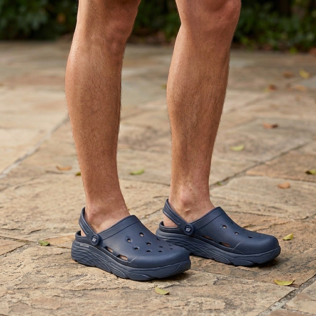 SKECHERS صندل رجالي Foamies Max Cushioning — كحلي — صورة 7