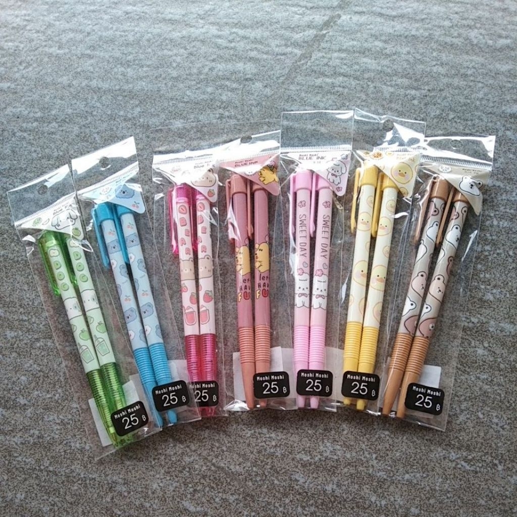 ปากกาลูกลื่นสกรีนลายการ์ตูนแฟชั่นสตรีและบุรุษBy Moshi Moshi