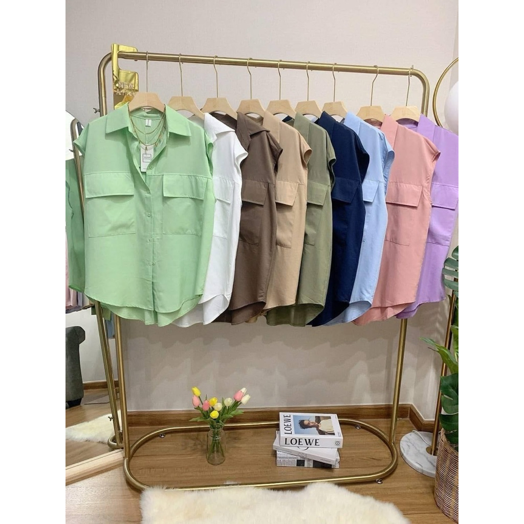 เสื้อเชิ้ตแขนล้ำ ทรง Oversize งาน Wanwan Clothing