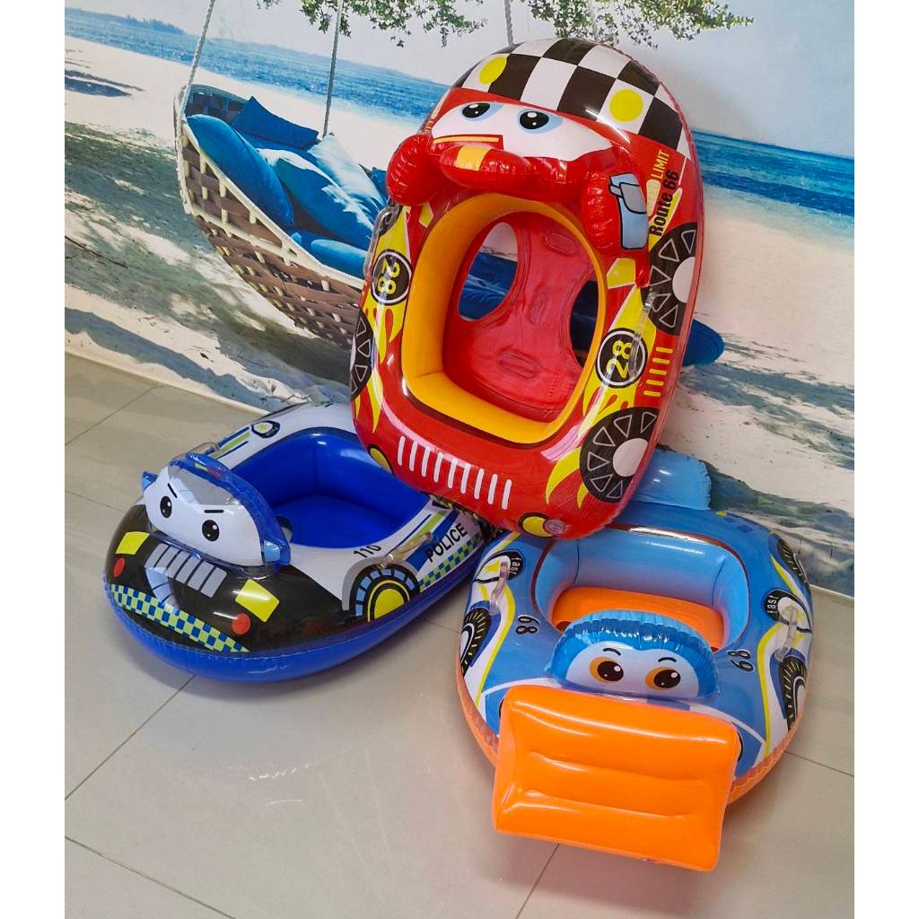 ห่วงยางขาสอดเรือการ์ตูน ขนาด 71*57Cm