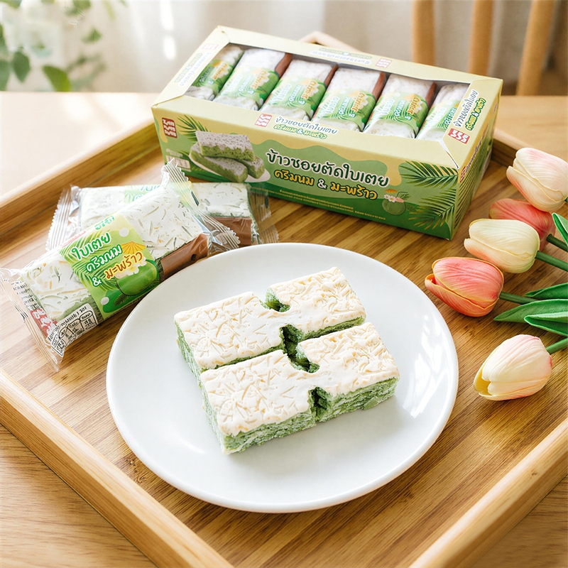 1 กล่อง 12 ชิ้น  ข้าวซอยตัด 🍪 โรงงานส่งตรง มี Halal บรรจุแยกชิ้น ขนมทานเล่น ของฝากยอดนิยม 🎁