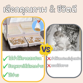 PETLUSCI® ฟิล์มพลาสติกรองถาดกรงสัตว์เลี้ยง 10ชิ้น/แพ็ค กระต่าย หนูตะเภา ฟิล์มพลาสติกกรงสั