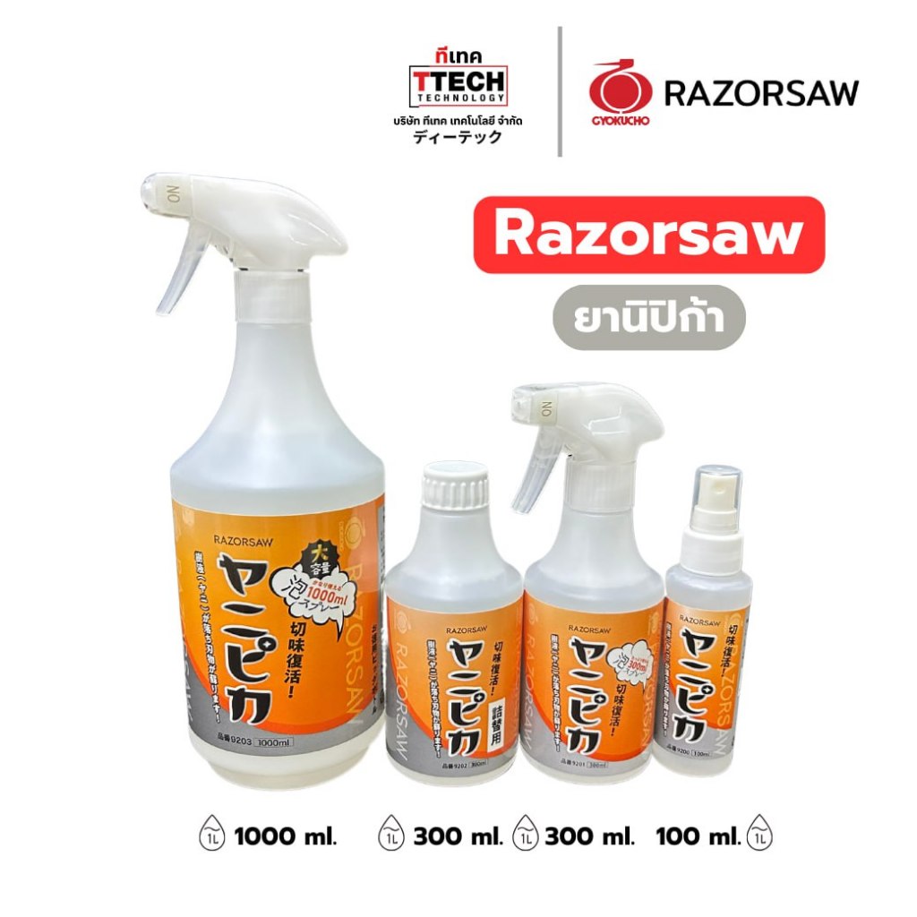 น้ำยาล้างคราบ อเนกประสงค์ YANIPIKA RAZORSAW