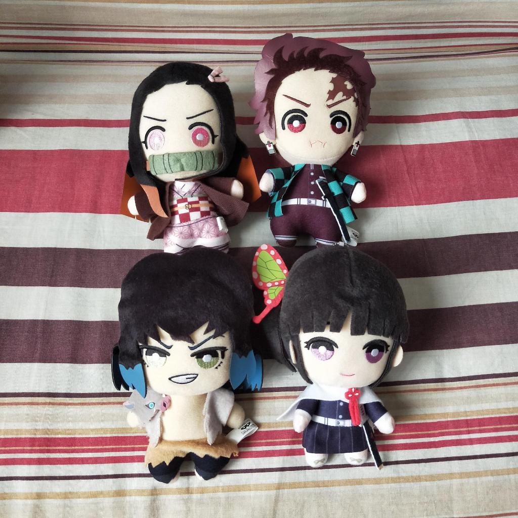 ตุ๊กตาพวงกุญแจ Demon Slayer Plush Keychain Tanjiro Nezuko Inosuke Kanao ดาบพิฆาตอสูร ตุ๊กตาอนิเมะ ขน