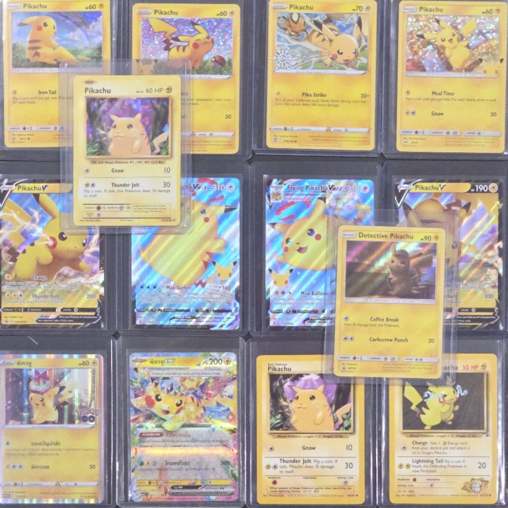 การ์ดโปเกม่อน Pokemon​ Pikachu Eng. & Th. version​
