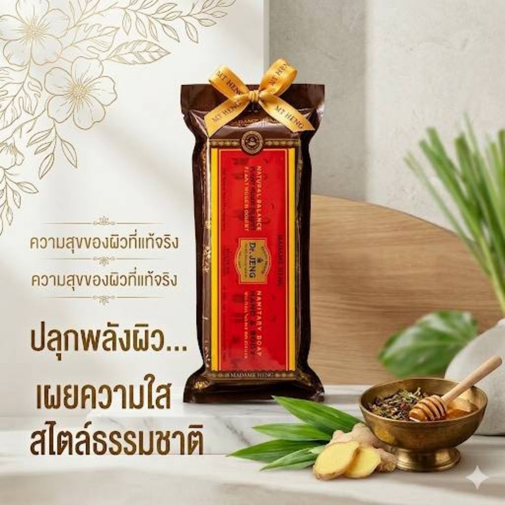 สบู่มาดามเฮง แซนอิเทริ แฺฮนด์&บอดี้ 1 แพ็ค 3 ก้อนใหญ่