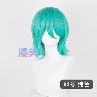 จัดส่งวันเดียวกรุงเท | MANMEI | 37cm Cosplay Wig Universal Cos Extend Upturned Short Hair วิกผมคอสเพลย์ วิกผมสีดำ