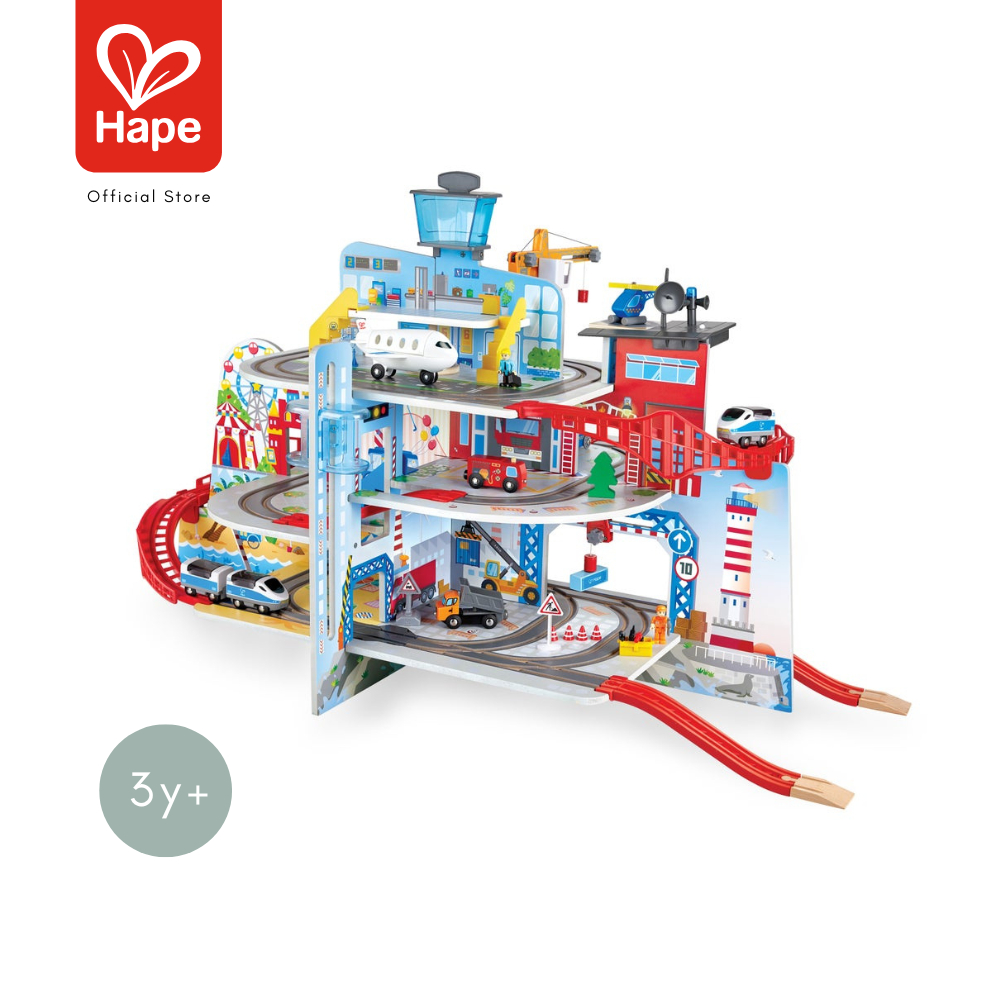 Hape - Mega City Railway Set ชุดภูเขารถไฟในเมือง 3Y+