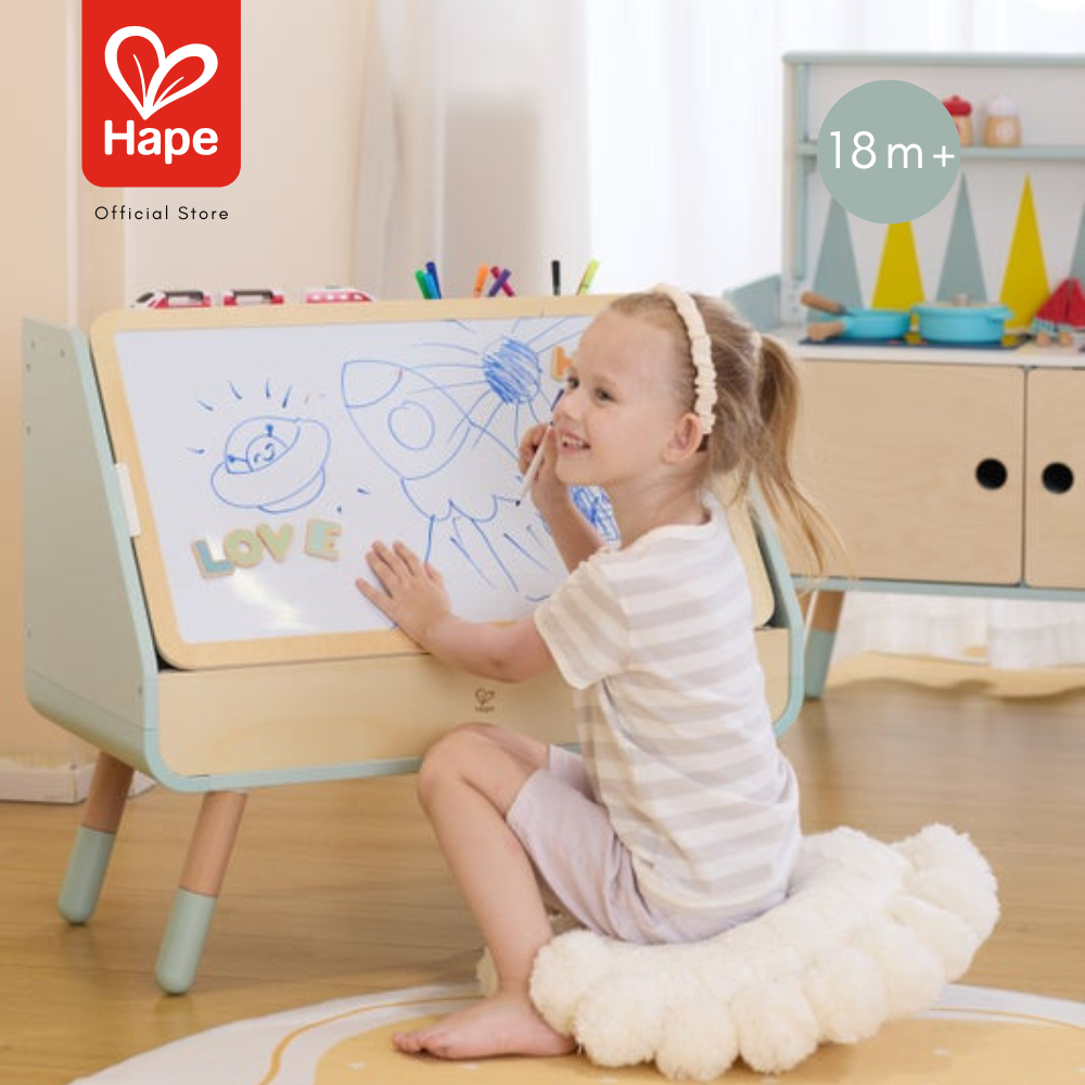Hape - READ & DRAW SLING BOOK SHELF        ตู้หนังสือ & โต๊ะวาดเขียน        18m+ รูปที่ 6