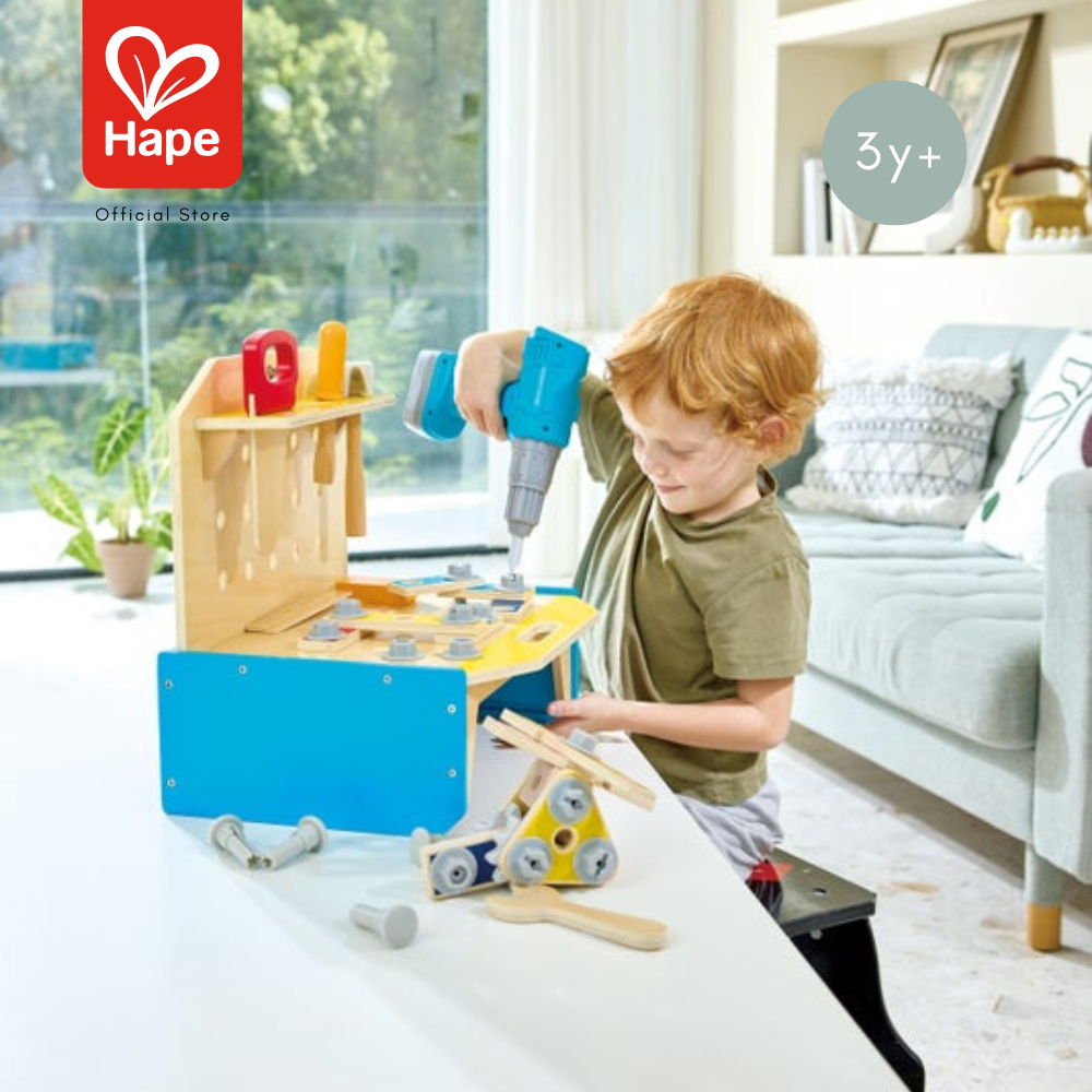 Hape - Little Engineer's Workbench طاولة المهندس الصغير 3Y+ صورة 3