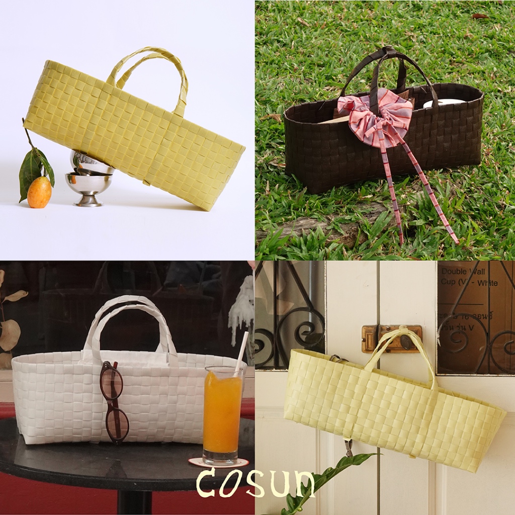COSUN l Loaf Basket - ตะกร้าสานแบ่งช่อง จากพลาสติกรีไซเคิล