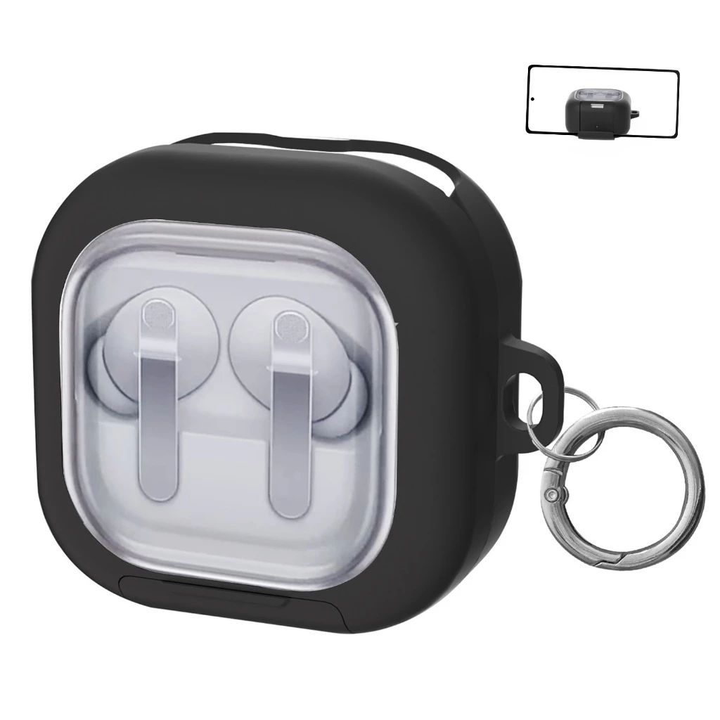 เคส Samsung Galaxy Buds4 / Buds4 Pro โปรงใส ตั้งมือถือได้ ป้องกันหาย พร้อมที่คล้อง (Model.26-9)