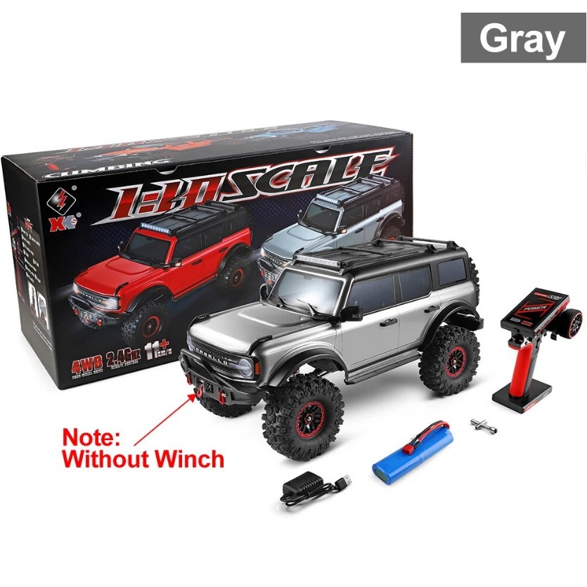 (สินค้าในไทย) รถบังคับ wltoys 104020 gry ไม่มีวินซ์ ชุดพร้อมเล่น ขนาด 1/10