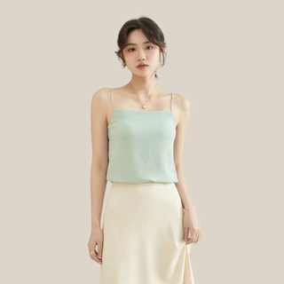 WsimpleBra | Aurora Camisole เสื้อสายเดี่ยว ผ้าชีฟอง มีบราในตัว เลิกใส่ชุดชั้นในและซิลิโคลปิดจุก