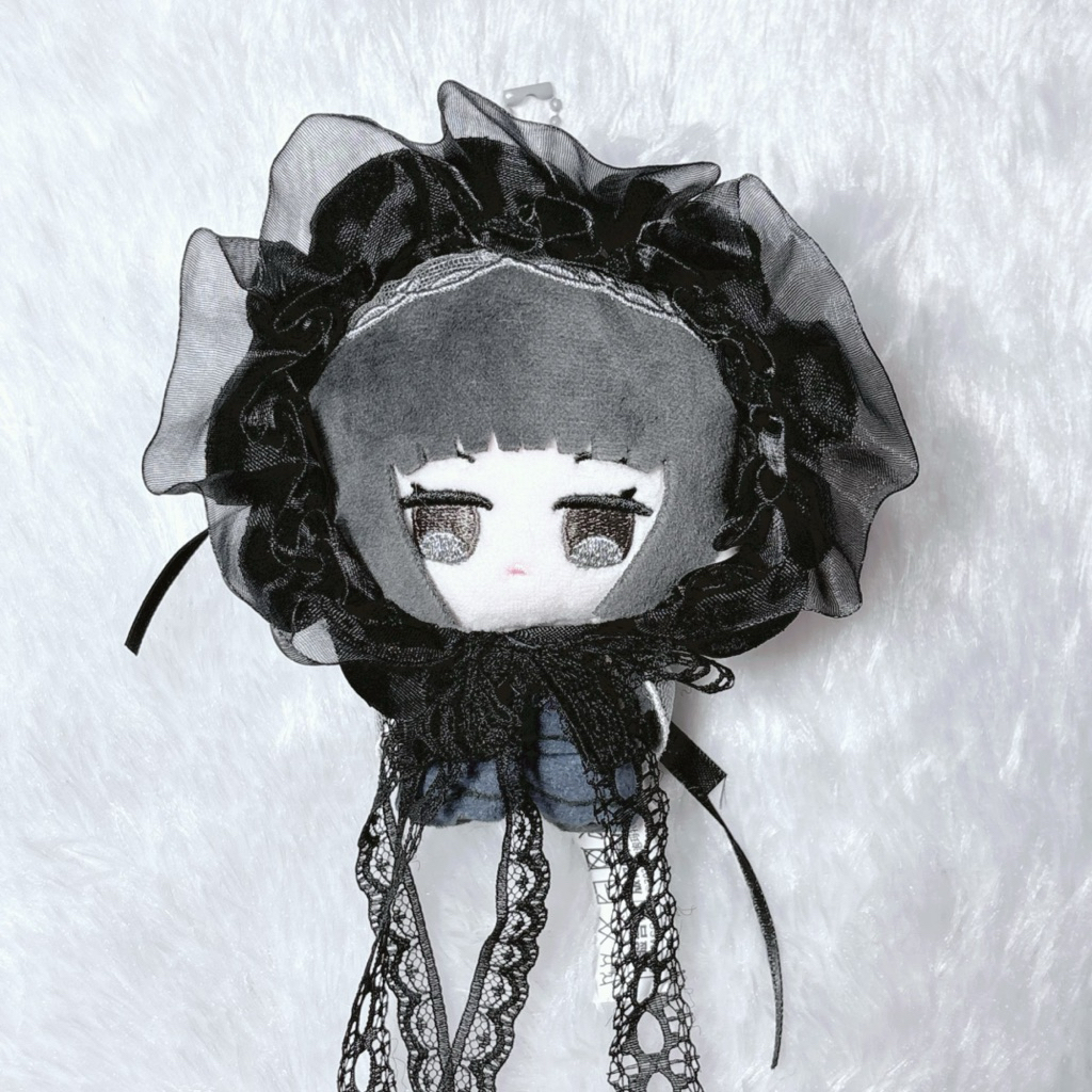 จัดส่ง1-3วัน ชุดตุ๊กตา10cm Gothic ชุดจิบินุย black lace