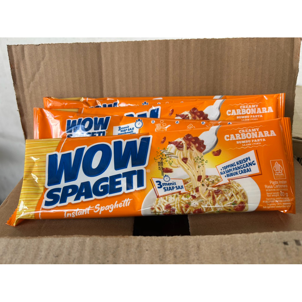 WOW Spaghetti (PACK of 4) Meat and Carbonara only Expired June 2026