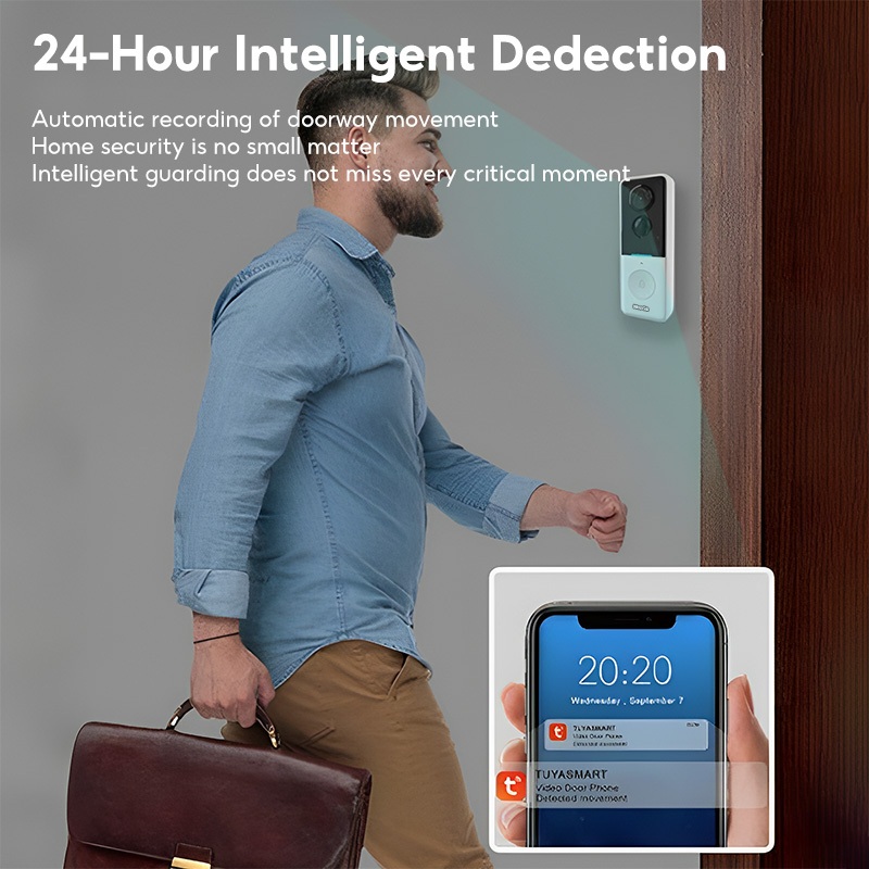 MeeGoo Tuya WiFi Video Doorbell IR และระบบอินเตอร์คอมบ้านอัจฉ วิดีโอออดประตู พร้อมกล้อง HD ไร้สาย ราคา ถูกที่สุด ดีลบีเคเค แกลเลอรีภาพที่ 4