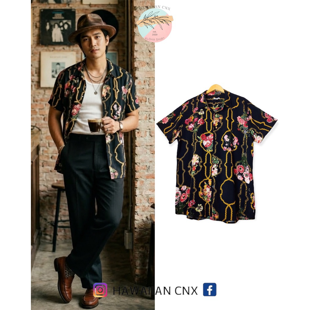 FASHION NOVA MEN Vintage Shirt 🥀 / Size 48”