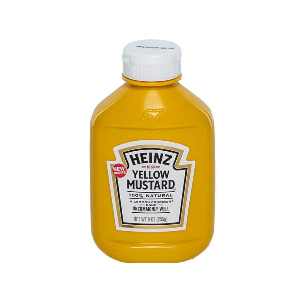 Heinz yellow mustard ไฮนซ์ เยลโล่ มัสตาร์ด 255 กรัม